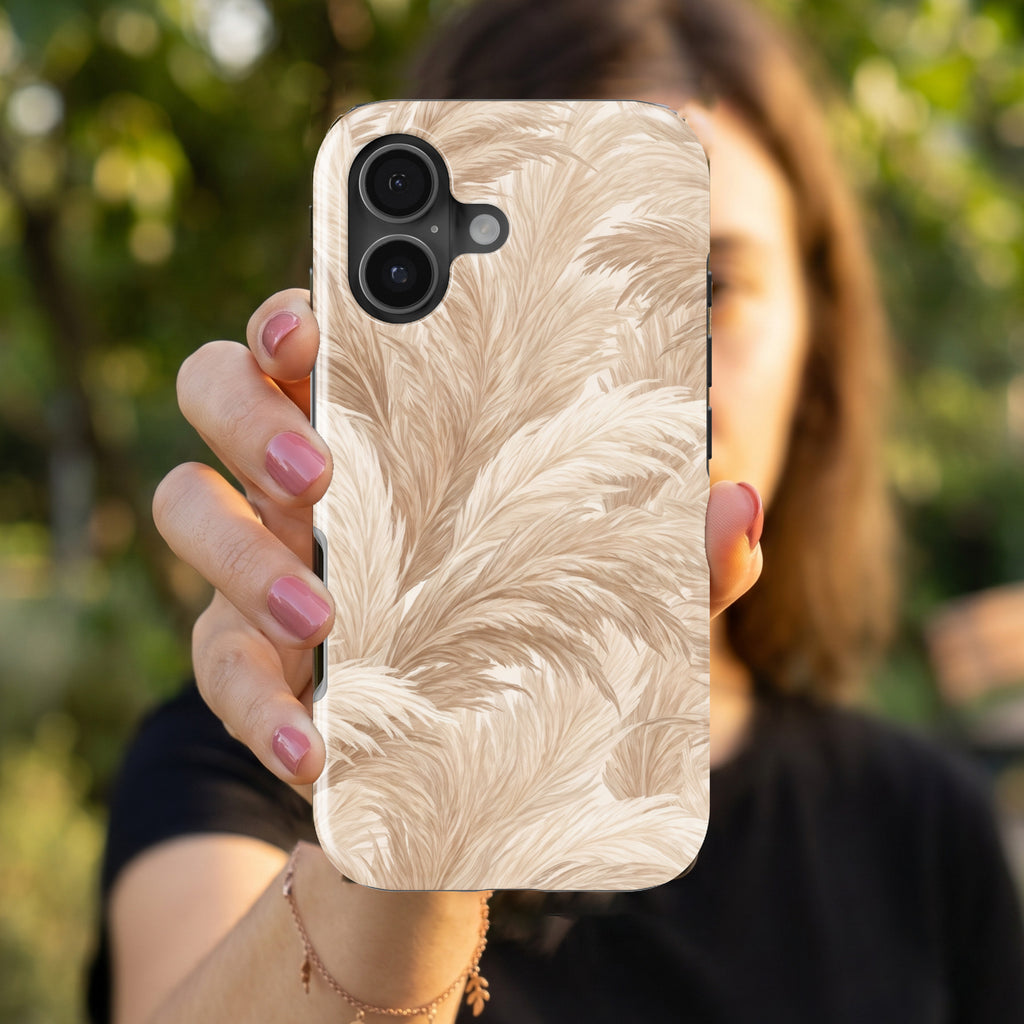Boho Pampas magnetic tough case for iPhone