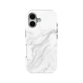 White Marble magnetic tough case for iPhone