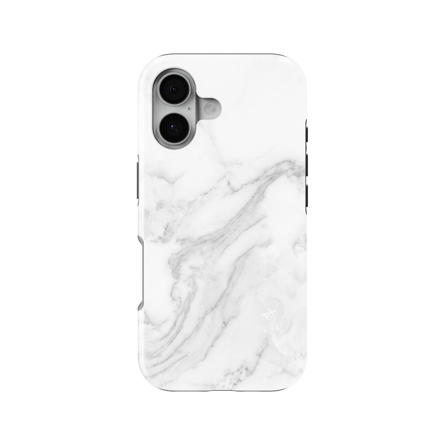 White Marble magnetic tough case for iPhone