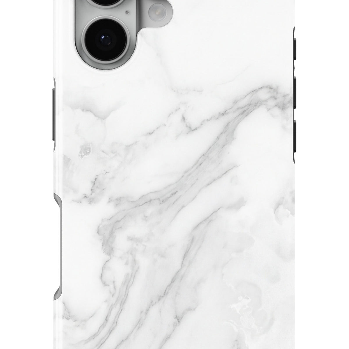 White Marble magnetic tough case for iPhone