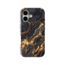 Black Gold Marble magnetic tough case for iPhone