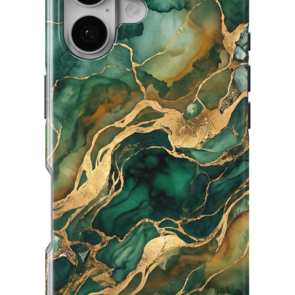 Emerald Marble magnetic tough case for iPhone