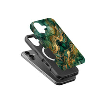Emerald Marble magnetic tough case for iPhone