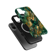 Emerald Marble magnetic tough case for iPhone