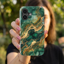 Emerald Marble magnetic tough case for iPhone