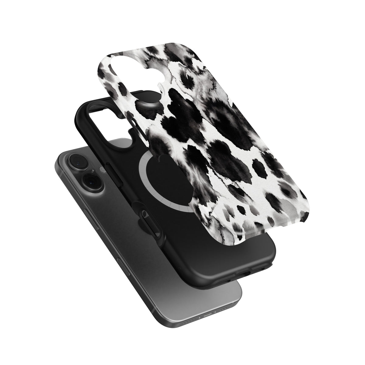 Cow Print magnetic tough case for iPhone