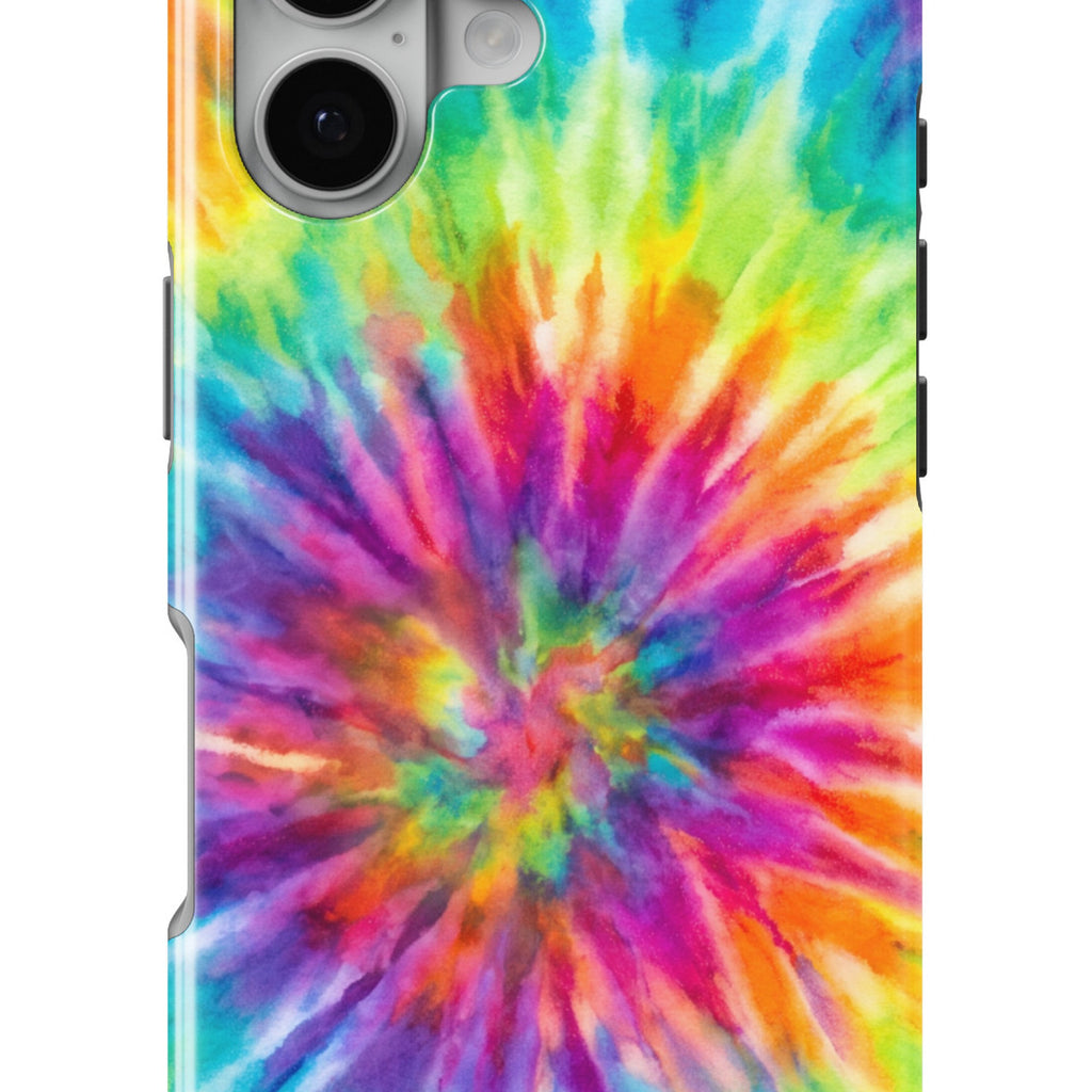 Rainbow Tie-Dye magnetic tough case for iPhone