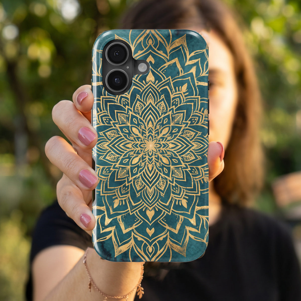Mandala magnetic tough case for iPhone