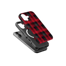 Buffalo Plaid magnetic tough case for iPhone