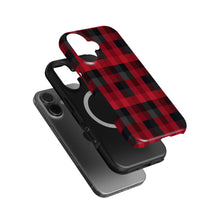 Buffalo Plaid magnetic tough case for iPhone