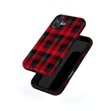 Buffalo Plaid magnetic tough case for iPhone