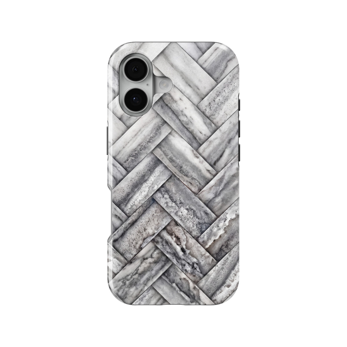 Herringbone magnetic tough case for iPhone