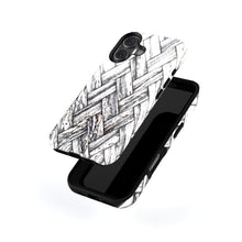 Herringbone magnetic tough case for iPhone