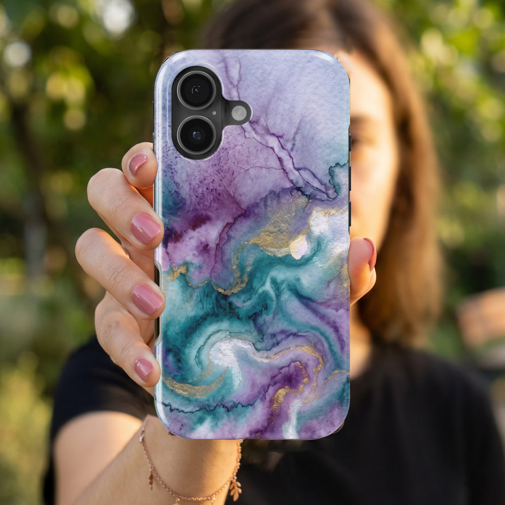 Watercolor Ombre magnetic tough case for iPhone