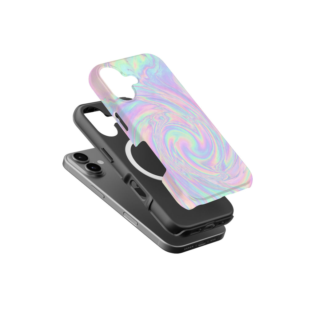 Holographic Iridescent magnetic tough case for iPhone