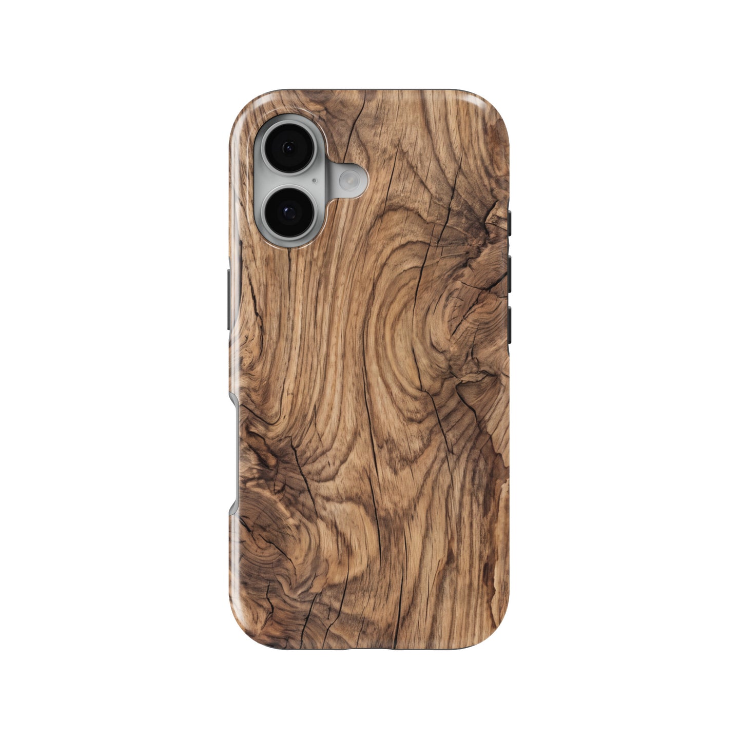 Rustic Wood Grain magnetic tough case for iPhone