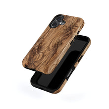 Rustic Wood Grain magnetic tough case for iPhone