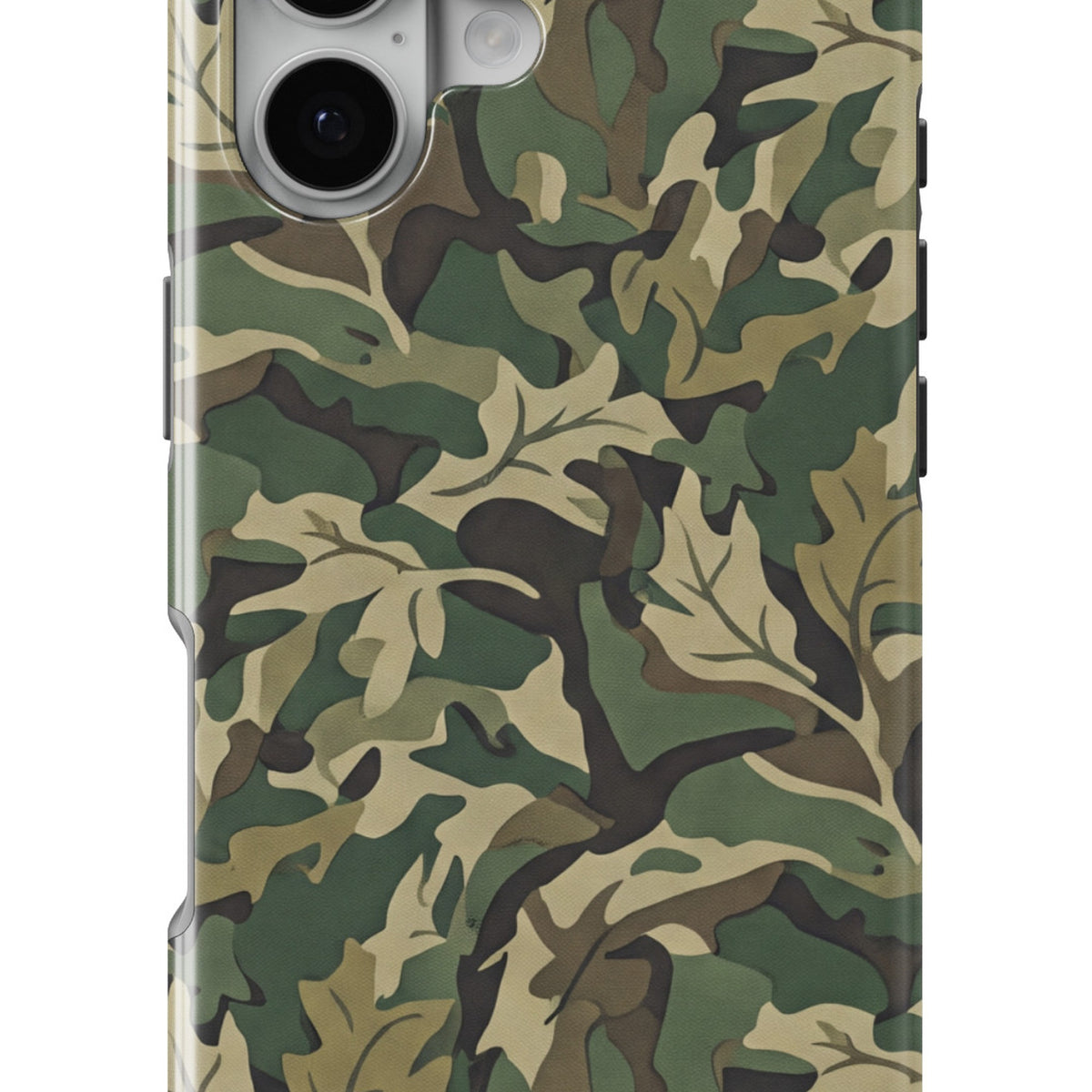 Green Camo magnetic tough case for iPhone