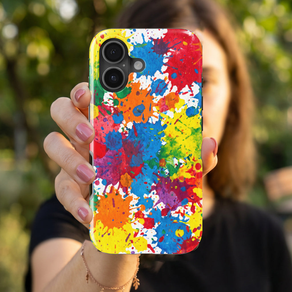 Paint Splatter magnetic tough case for iPhone