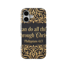 Philippians 4:13 magnetic tough case for iPhone