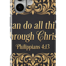 Philippians 4:13 magnetic tough case for iPhone