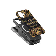 Philippians 4:13 magnetic tough case for iPhone
