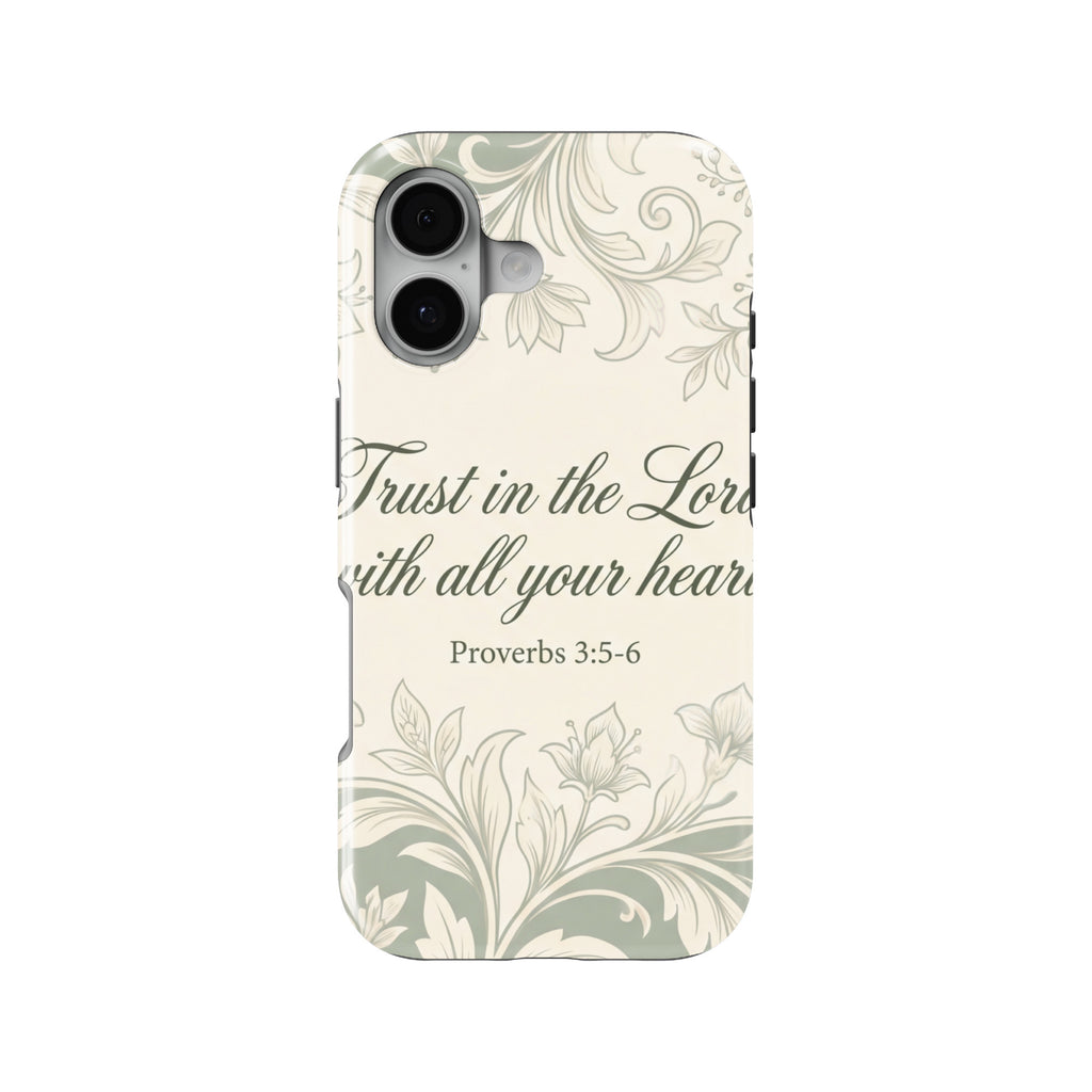 Proverbs 3:5 magnetic tough case for iPhone