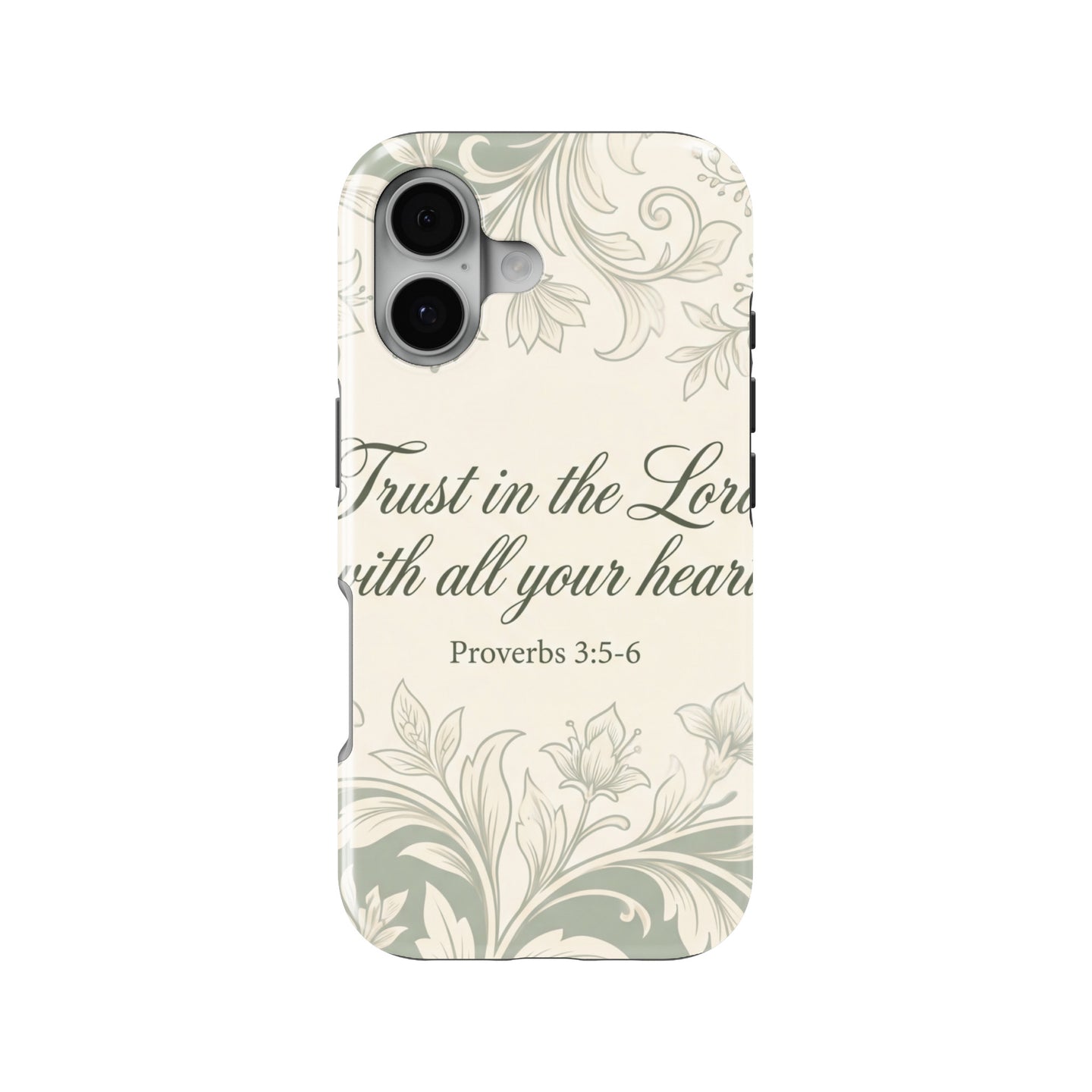 Proverbs 3:5 magnetic tough case for iPhone