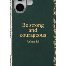 Joshua 1:9 magnetic tough case for iPhone