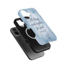 Romans 8:28 magnetic tough case for iPhone