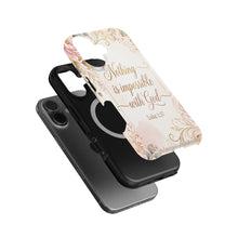 Luke 1:37 magnetic tough case for iPhone