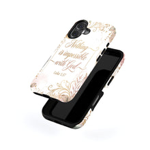 Luke 1:37 magnetic tough case for iPhone