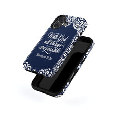 Matthew 19:26 magnetic tough case for iPhone