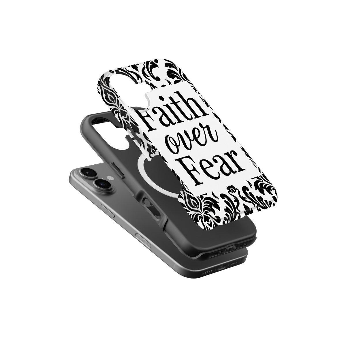 Faith Over Fear magnetic tough case for iPhone