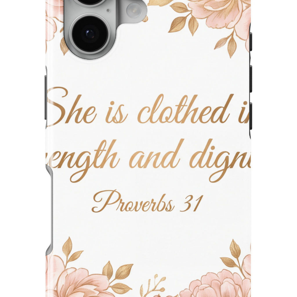 She Is Clothed In Strength magnetic tough case for iPhone