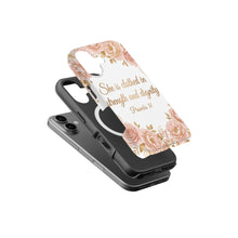 She Is Clothed In Strength magnetic tough case for iPhone