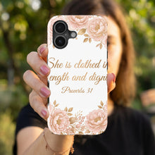 She Is Clothed In Strength magnetic tough case for iPhone