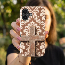 Wooden Cross magnetic tough case for iPhone