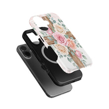 Floral Cross magnetic tough case for iPhone