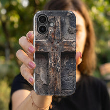 Distressed Cross magnetic tough case for iPhone