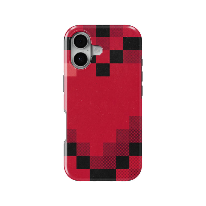 8-Bit Pixel Heart magnetic tough case for iPhone