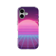Vaporwave Sunset magnetic tough case for iPhone