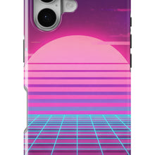 Vaporwave Sunset magnetic tough case for iPhone