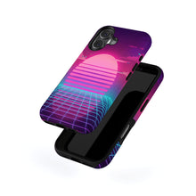 Vaporwave Sunset magnetic tough case for iPhone