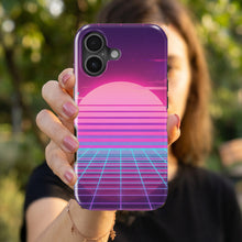 Vaporwave Sunset magnetic tough case for iPhone