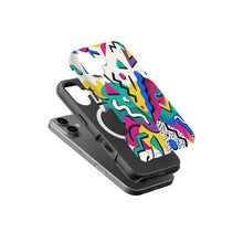 90s Memphis Shapes magnetic tough case for iPhone
