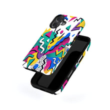90s Memphis Shapes magnetic tough case for iPhone