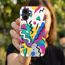 90s Memphis Shapes magnetic tough case for iPhone