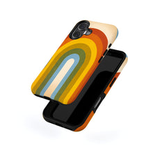 Retro Rainbow Stripes magnetic tough case for iPhone