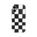 Checkerboard magnetic tough case for iPhone
